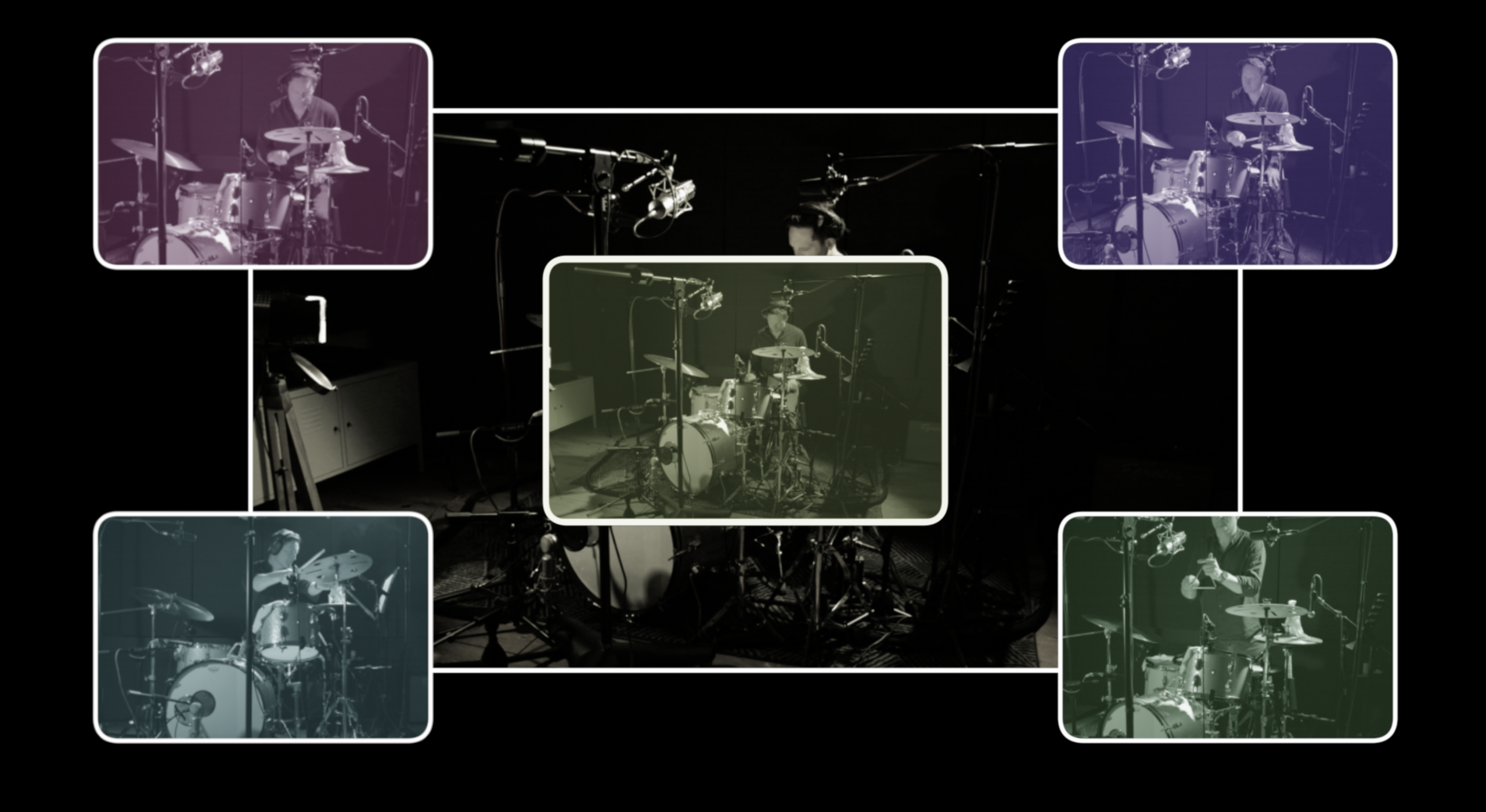 Live Session Drumming Service image. Gavin on stage performing on drums