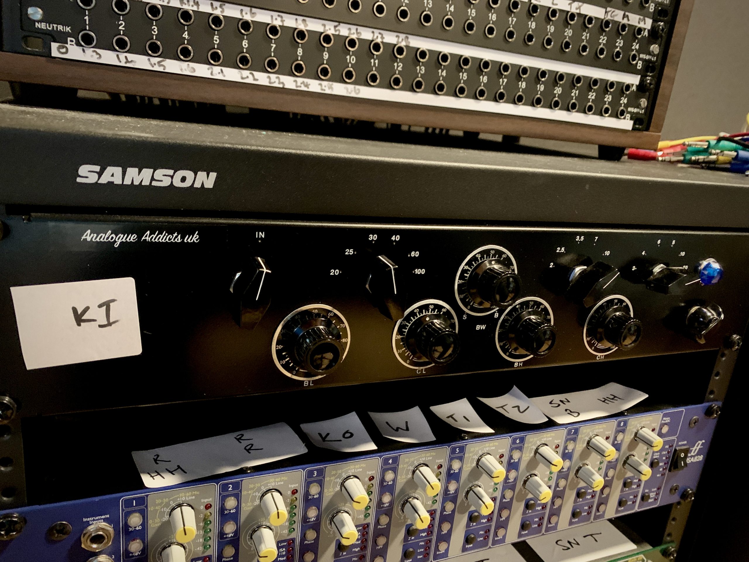 PULTEC EQ used for drum recording session