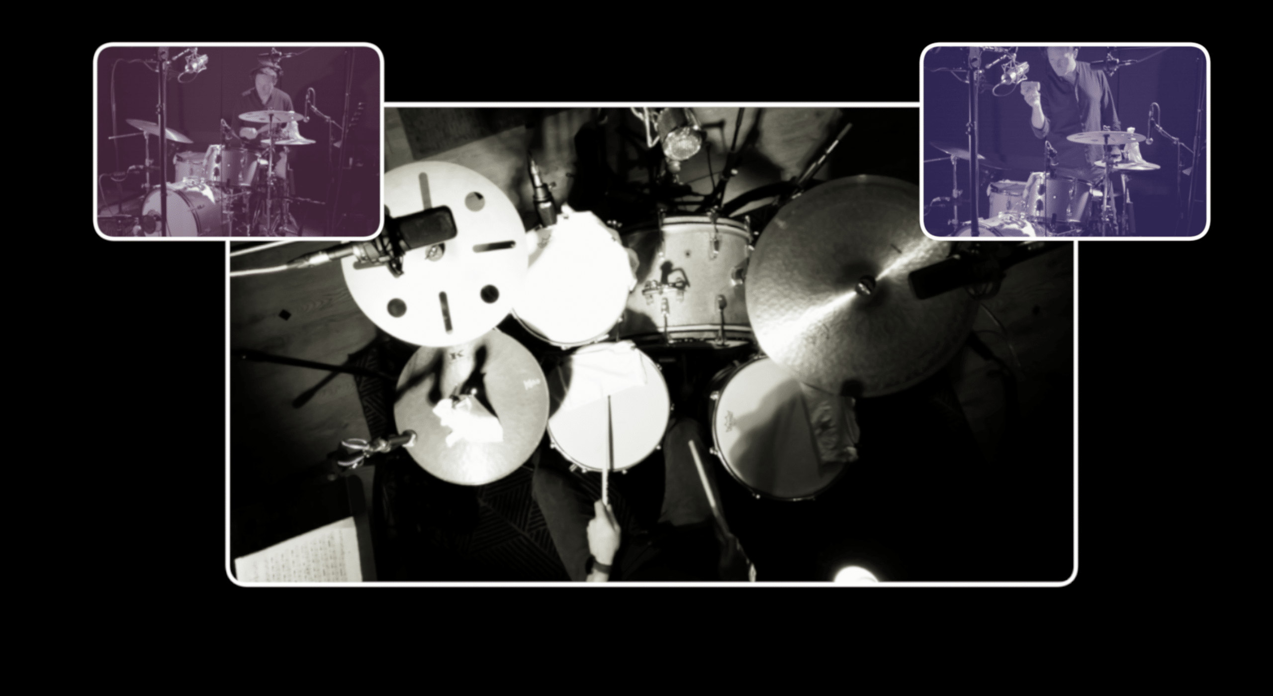 Studio Session Drummer Service image Gavin oin the drums in Bristol