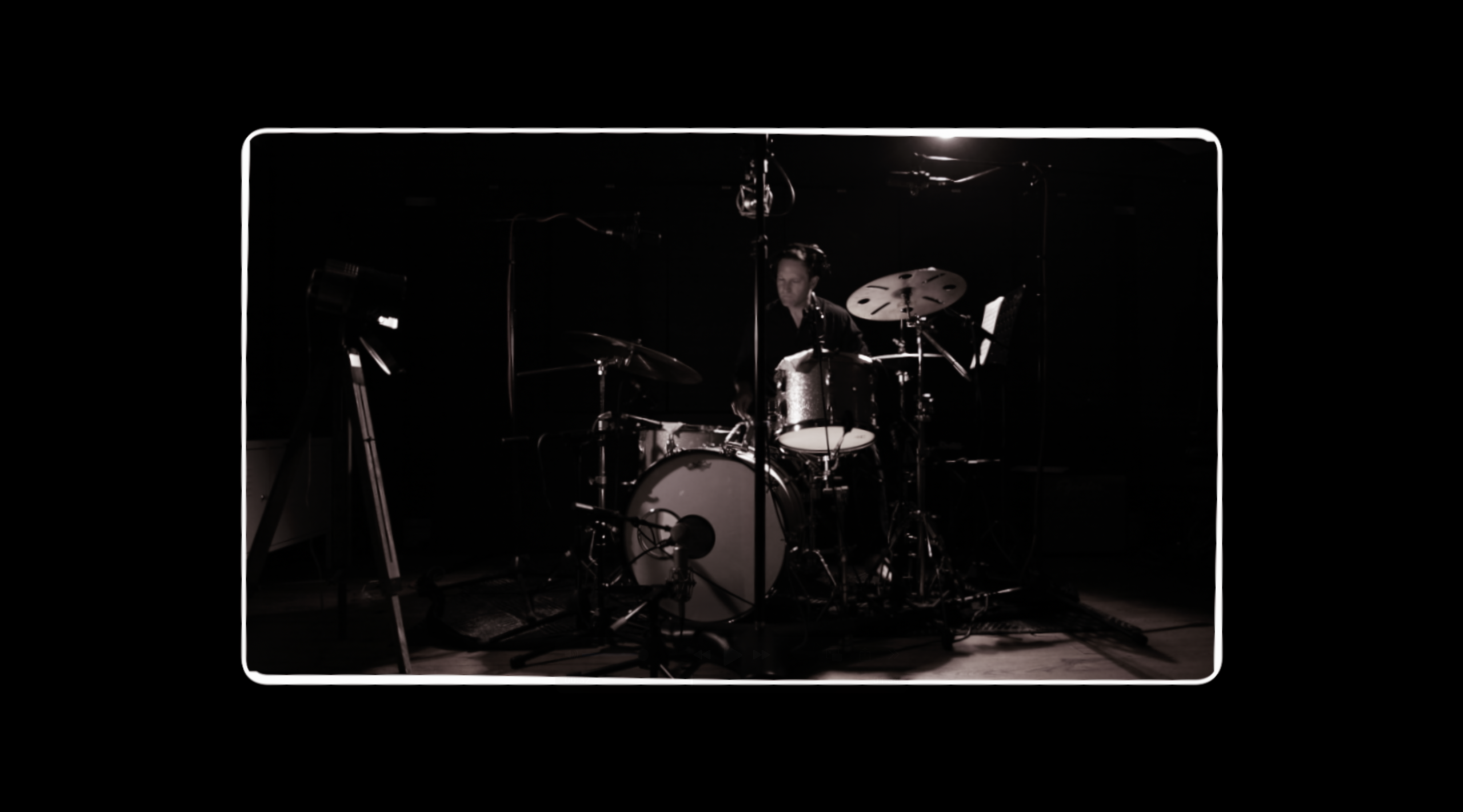 best session drummer in Bristol Gavin at the drum kit