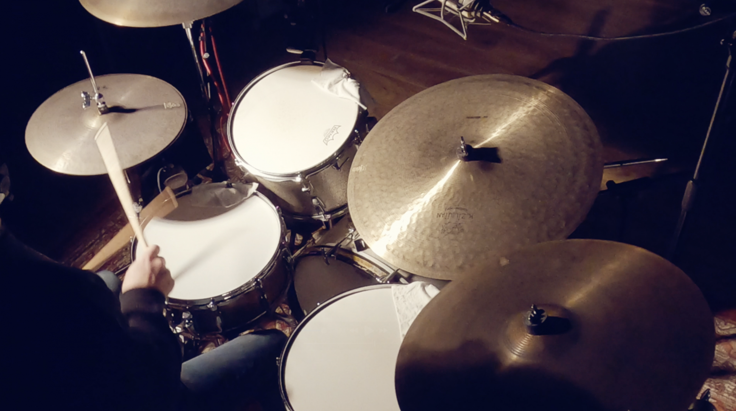 drum recording session with Gavin